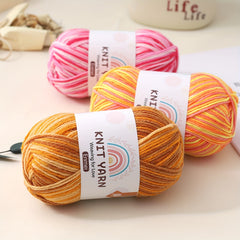 80 Acrylic 20 Rayon Polyester Cotton Yarn Gradient Thread for DIY Knitting