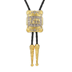 Youth Casual Metal Necktie Necklace Electroplating Tie