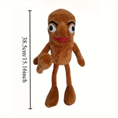 14.96in Tungtungtung Sahur Plush Toy Soft Brown Stuffed Animal Fun Birthday Gift