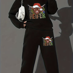 Women's 2 Piece Christmas Casual Outfit Set