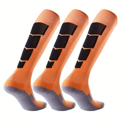 3 Pairs One Size Soccer Socks Non slip Wear resistant Breathable Stockings