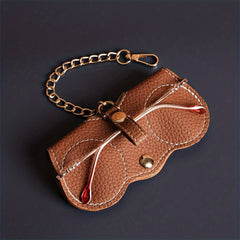 Portable Glasses Storage Bag Sunglasses Protective Cover PU Leather Holder