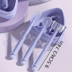 3pcs Silicone Toothbrush Set for Dogs Cats Dental Care