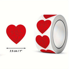 500pcs Red Love Birthday Thank You Sealing Sticker