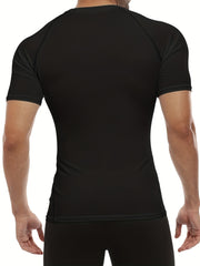 5 Pack Men's Compression Workout Shirts Short & Long Sleeve Rash Guard