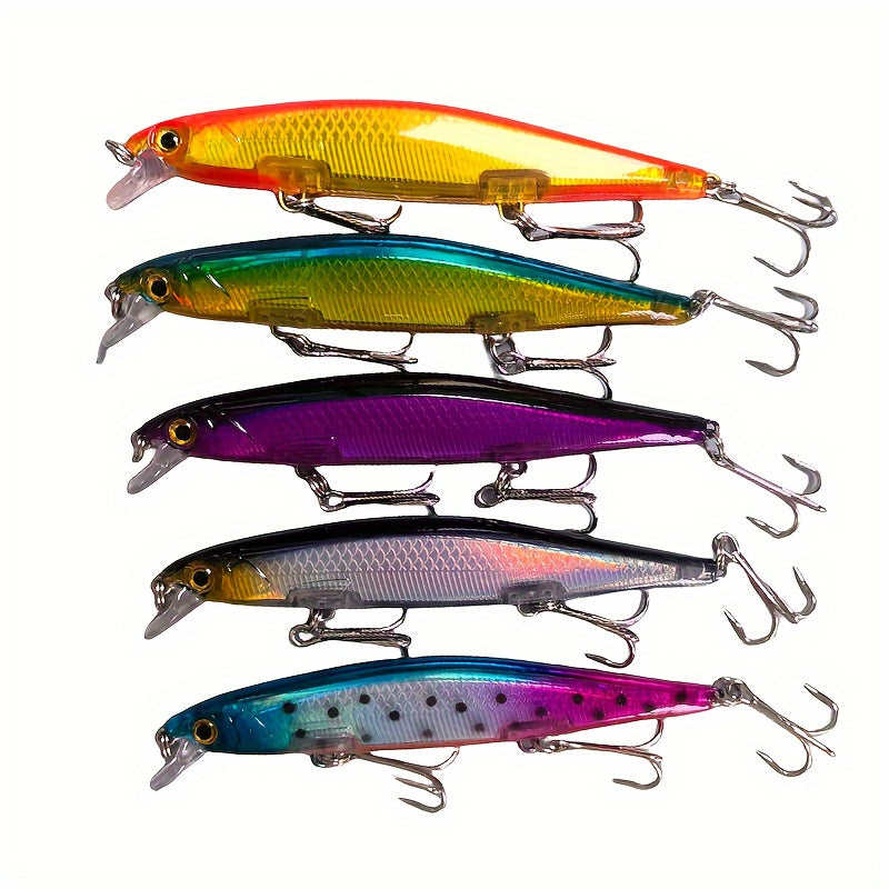 Slow Sinking Minnow Lure Bionic Jerkbait with Steel Bead