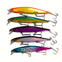 Slow Sinking Minnow Lure Bionic Jerkbait with Steel Bead