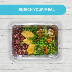 20Pcs 7x5.7 Aluminum Foil Food Containers With Lids - Multi-Purpose