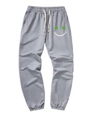 Casual Smile Loose Fit Drawstring Pants for Men