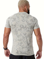 Men's Fitness Crew Neck Active T-Shirt for Summer