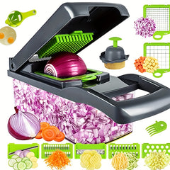Vegetable Chopper Pro 13 in 1 Food Chopper Kitchen Slicer Dicer Cutter