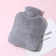 1000ml Faux Rabbit Fur Hot Water Bag Long lasting Warmth Hand Warmer