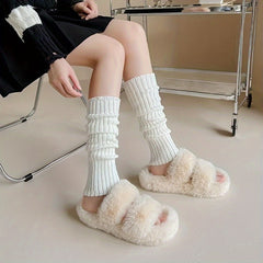 Warm Knitted Leg Warmers for Women