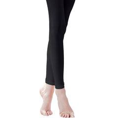 Girls Elastic Footless Tights Ballet Dance Leggings in Pink Brown