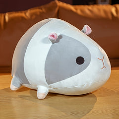 TINICOOCAT 39 Guinea Pig Plush Toy Cute Stuffed Pillow with Pink Ears & Eyes