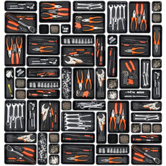 Tool Storage Box Organizer Tray Divider Set Desk Drawer Garage Organization