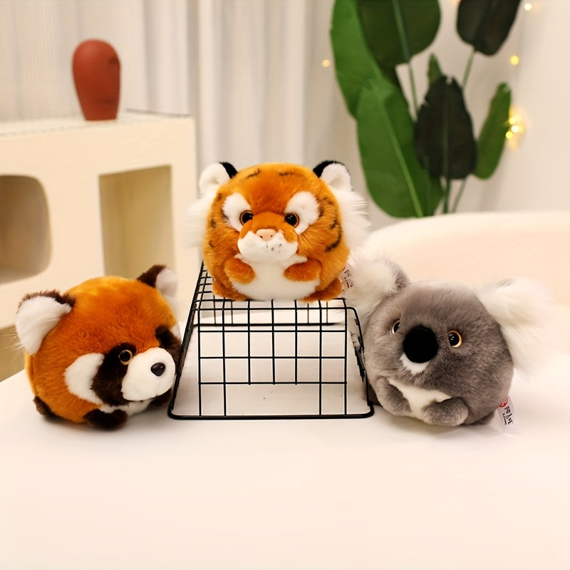 Animal Plush Toys Tiger Raccoon Koala for Halloween Easter Christmas