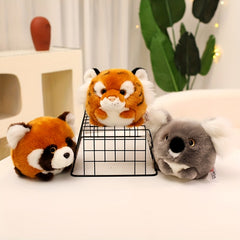 Animal Plush Toys Tiger Raccoon Koala for Halloween Easter Christmas