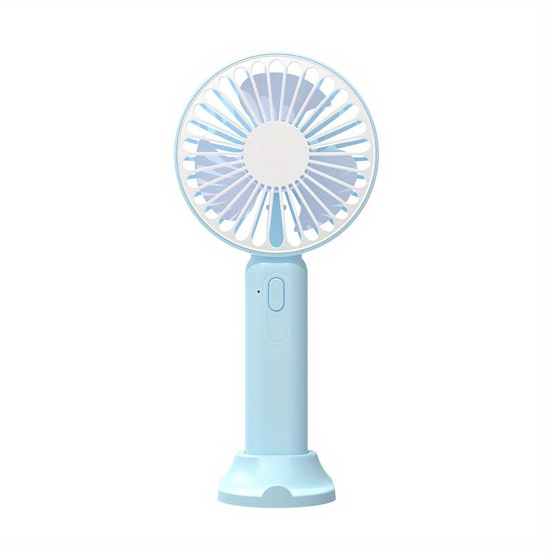 Handheld Small Fan Silent Desktop With Mobile Phone Holder Fan