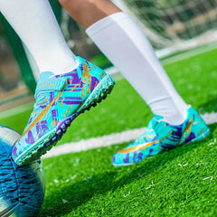 Boy's Turf Football Boots Anti Skid TF Soccer Cleats