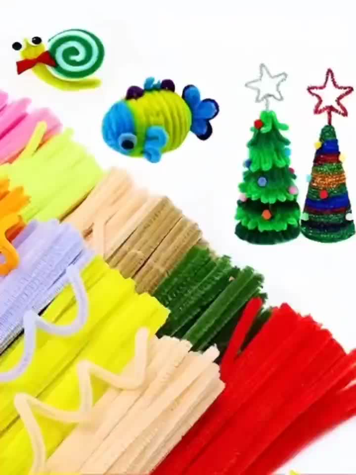 100pcs Colorful Twist Stick Hair Root Strip Package DIY Creative Material