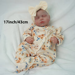 Handcrafted 43" Reborn Youngsters Girl Doll with Yellow Floral Outfit