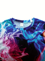 Colorful Men's Graphic T Shirt for Spring & Summer