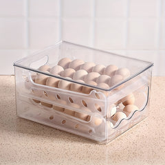 Egg Storage Box Organizer Refrigerator Drawer Food Eggs Case Kitchen Fridge