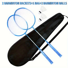 2pcs Badminton Rackets with Bag - Outdoor Competition & Beginner Training