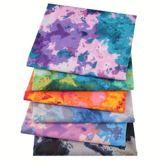 6pcs Cotton Quilting Fabric Squares DIY Patchwork Sewing Crafting No Repeat