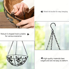 Outdoor Barbecue Flower Pot Chain Double Hook Iron Chain