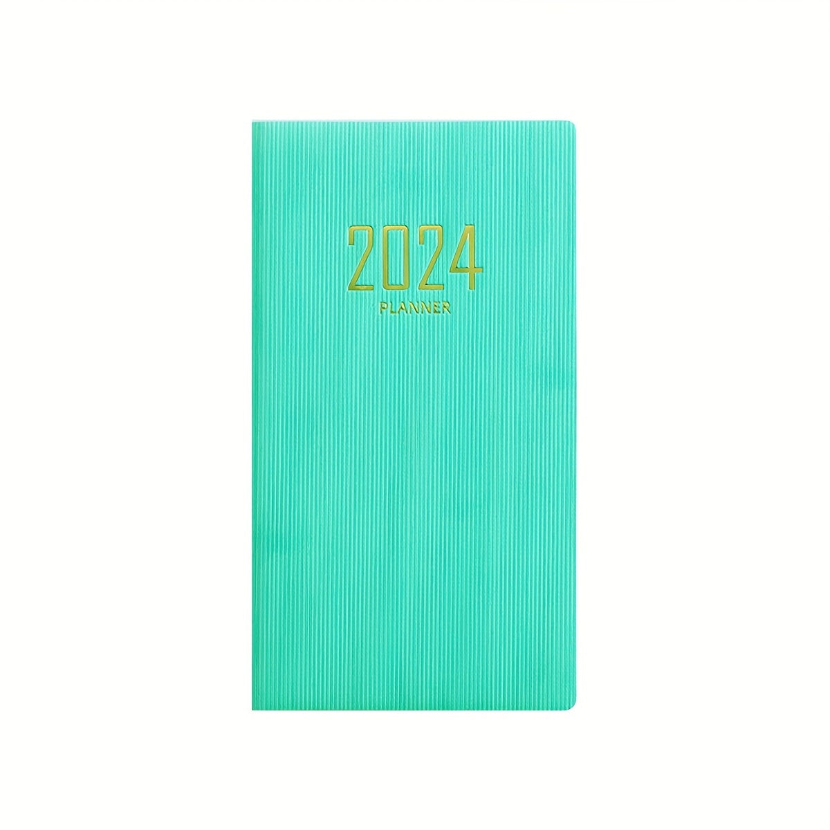 English Schedule Book for Students and Office - Leather Daily Planning Notebook