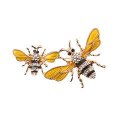 Bee Animal Brooch Pin Rhinestone Corsage Scarf Clip Safety Pin