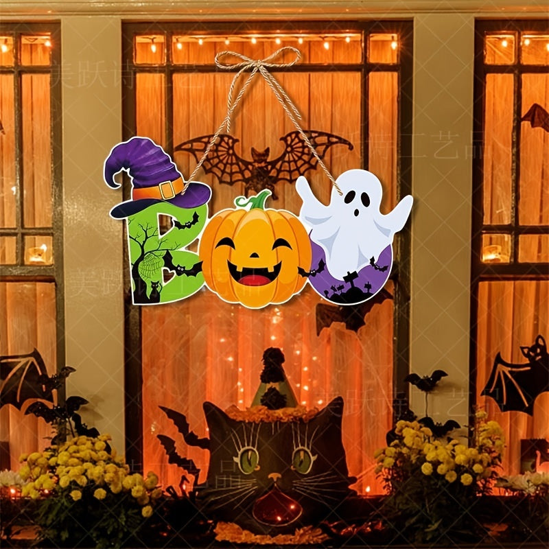 Halloween Party Decoration Pumpkin Bat Door Hanging Ghost Scene Arrangement