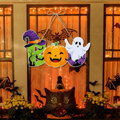 Halloween Party Decoration Pumpkin Bat Door Hanging Ghost Scene Arrangement