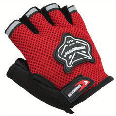 Mesh Half Finger Cycling Gloves Non-slip Breathable Outdoor Sports Gloves