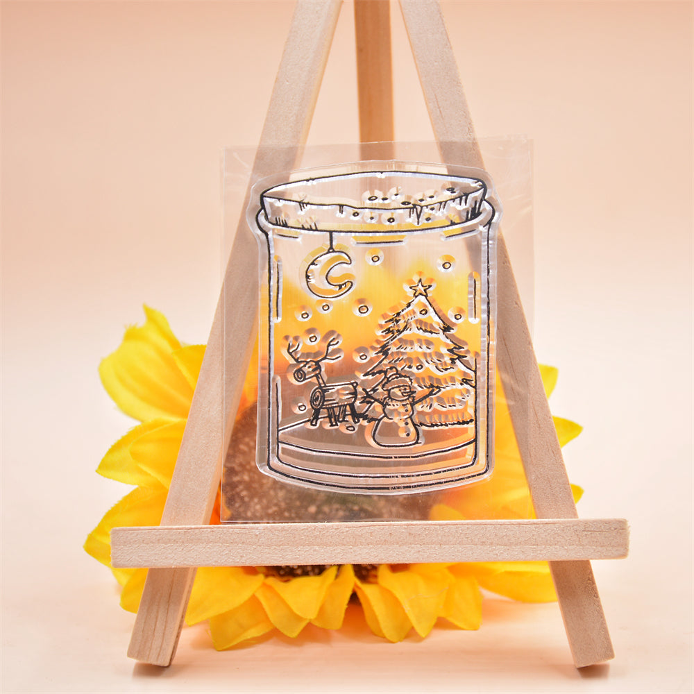 Winter Snow Pattern Transparent Silicone Stamp