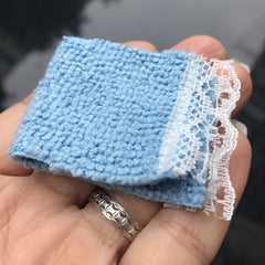 1:12 Doll House Mini Lace Towel Bath Towel Model Bathroom Scene Doll House Decor