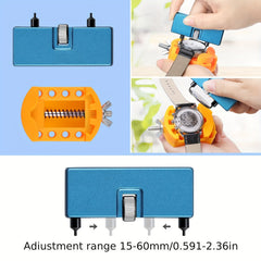 34pcs Watch Repair Kit w/ Link Removal & Resizing Tools & Opener Screwdriver Set