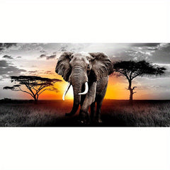 Sunset Elephant DIY Diamond Painting Kit