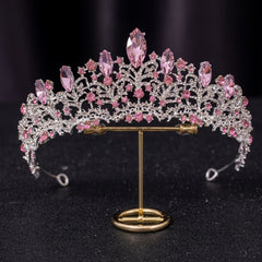 Baroque Rhinestone Crown Hairband Headband Princess Tiara