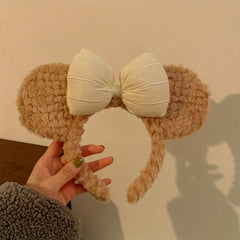 Cute Bowknot Bear Ears Headband for Baby Girl