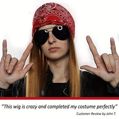 80s Metal Rock Star Wig Set for Halloween Costume