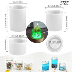Resin Candle Holder Molds Set - DIY Epoxy Casting Silicone
