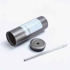 304 Stainless Steel Straw Coffee Cup Double Layer Vacuum Insulation