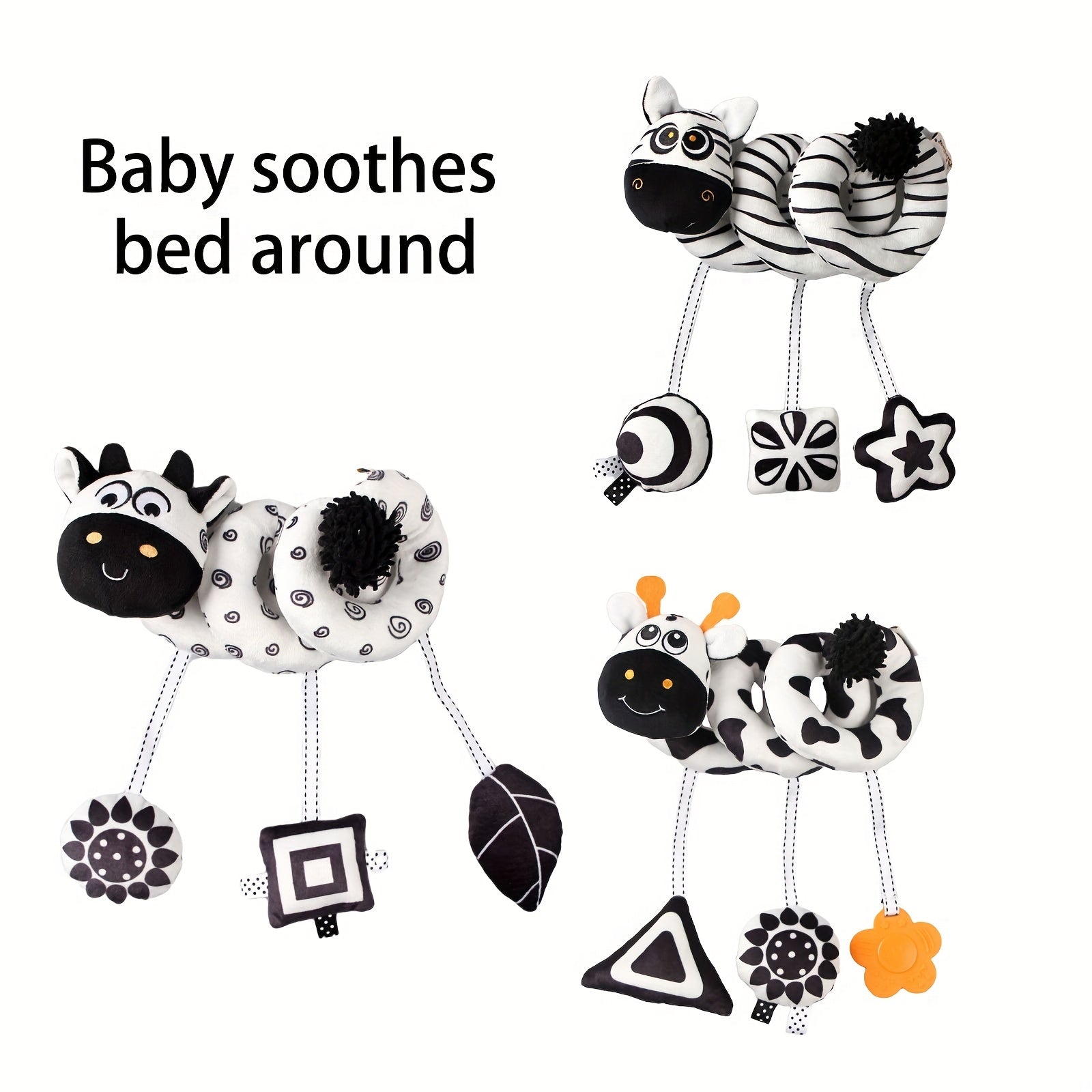 Newborn Soothing Baby Toys Rattle Bed Bell Early Education