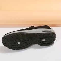 Women's Air Cushion Sole Slip-On Sneakers Low Top Casual Shoes
