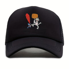 Unisex Sunshade Casual Baseball Cap With Cartoon Pattern