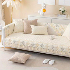 Jacquard Geometric Sofa Cover Non-Slip Washable Durable Furniture Protector