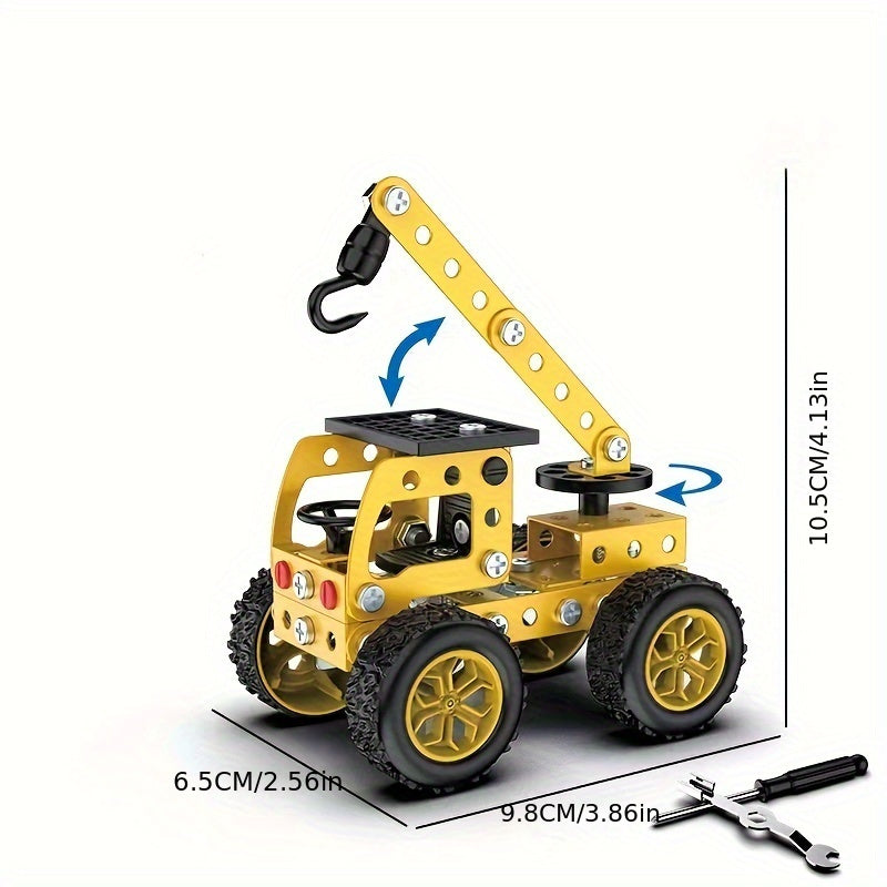 Metal Assembly Toy Engineering Car Model Splicing Creative Gift